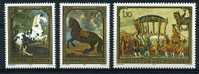 LICHTENSTEIN / 658-660 / TABLEAUX PEINTURE / HAMILTON / MEYTENS / FAISTENBERGER /  CHEVAL /CARROSSE / ETALON - Religieux