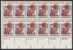 !a! USA Sc# 1801 MNH PLATEBLOCK(12) (LL/39080) - Performing Arts: Will Rogers - Ungebraucht