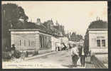 CPA   21   AUXONNE   1903   Entrée De La Ville  Bureau De L'OCTROI  Calèche  Magasins  Très Animée - Auxonne