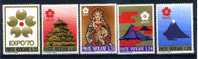 VATICAN / 497-501 / EXPOSITION UNIVERSELLE OSAKA / PEINTURE VIERGE / VOLCAN  MONT FUJI - Unused Stamps