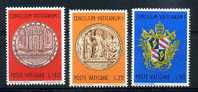 VATICAN / 502-504 / CONCILE VATICAN I / MEDAILLE / PIE IX - Unused Stamps