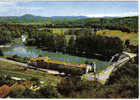 Carte Postale  31.  Salies-du-Salat  Vue D'avion Sur Le Pont De Salat Oblitération "ratachement Du Cambresis - Salies-du-Salat