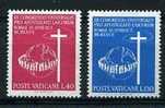 VATICAN / 471-472 / CROIX / APOSTOLAT DES LAIQUES - Ungebraucht