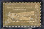 GOLD FOIL "FIRST FLIGHT OVER SOUTH POLE", NOVEMBER 28, 1929 - Dominique (1978-...)