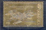 GOLD FOIL "FIRST SUCCESSFUL SEAPLANE", MARCH 28, 1910 - Dominica (1978-...)