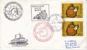 ARGENTINA USED COVER 1974 ANTARTIC DIFF. CANCELED BAR - Other & Unclassified