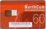 CARTE A PUCE NOTHCOM 60U ROUGE NOUVELLE CARTE 2006 RARE - Ausstellungskarten