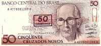 BRESIL    50Cruzeiros/50 Cruzados Novos   Non Daté (1990)   Pick 223    ***** BILLET  NEUF ***** - Brazil