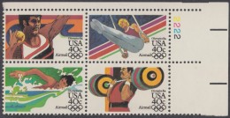 !a! USA Sc# C105-C108 MNH PLATEBLOCK (UR/2222/a) - Summer Olympics - 3b. 1961-... Nuevos