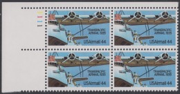 !a! USA Sc# C115 MNH PLATEBLOCK (UL/1111/a) - Transpacific Airmail; 50th Anniv. - 3b. 1961-... Neufs