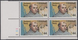 !a! USA Sc# C116 MNH PLATEBLOCK (LL/1111/a) - Fr. Junipero Serra - 3b. 1961-... Ungebraucht