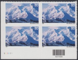 !a! USA Sc# C137 MNH PLATEBLOCK (LL/V11111/a) - Mt. McKinley - 3b. 1961-... Ongebruikt