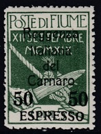 Italy - FIUME - Sassone Expr. N. 4 - Cv 1500 Euro - MNH** - Gomma Integra - LUXUS POSTFRISCH - Fiume
