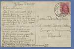 200 Op Kaart Met Stempel POSTES MILITAIRES BELGIQUE 1 Op 19/8/1927 - 1922-1927 Houyoux