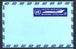 ONU NATIONS UNIES OFFICE DE NEW YORK AEROGRAMME AVION 13 C EMISSION DU 09/06/1966 - Altri & Non Classificati