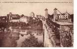 86 LA ROCHE POSAY LES BAINS Le Pont Suspendu Sur La Creuse Et La Vue Générale (côté Nord) - La Roche Posay