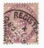 Perfo Perfin Yv. 73, Penny Lilac, 1881, See Scan - Perfin