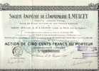 TITRE .IMPRIMERIE MULCEY  .SAINT ETIENNE .42 - Industrie