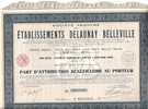 TITRE .AUTOMOBILE DELAUNAY BELEVILLE - Transporte