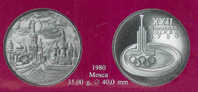 Le Medaglie Ufficiali Dei Partecipanti Alle Olimpiadi 1980 MOSCA - Autres & Non Classés
