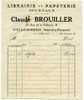 Factures - RARE ! 1930, COULOMMIERS (77), C. BROUILLER, LIBRAIRIE PAPETERIE, 18 Rue De La Pêcherie - Imprenta & Papelería