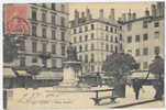 Lyon -  69 : Place Ampère -Victor Hugo , Plan Rare , Commerces , Statue De Dos . - Lyon 2