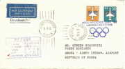 Enveloppe Vol Spécial Berlin Séoul 04/08/87 - Année Préolympique - RDA - Verano 1988: Seúl