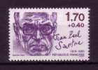 J-P SARTRE Avec Point Sur Le I De Française  Cote Dallay : 55 Euros - Unused Stamps