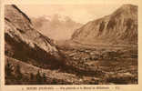 CPA DE BOURG D OISANS - VUE GENERALE ET LE MASSIF DE BELLEDONNE - Bourg-d'Oisans