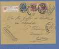 193+201(2) Op Aangetekende Brief Met Stempel GENT - 1922-1927 Houyoux