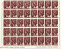 Italia Rep. - Foglio Intero N. 1056** Di 40v. (Sassone) 1967 Giuramento Di Pontida - Full Sheets