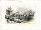 - FRANCE . VILLE D´AUCH , GERS . LITHOGRAPHIE MILIEU 19e SIECLE TIREE DE : GUIENNE MONUMENTALE - Litografia