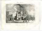 - EGLISE DE LIBOURNE, GIRONDE . LITHOGRAPHIE MILIEU 19e SIECLE TIREE DE : GUIENNE MONUMENTALE - Litografia