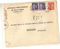 PARIS    BDE DE CENSURE  + OBL.MECAN.ALLEM. - Lettres & Documents