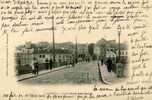 CHATOU 1902 VUE PRISE DES PONTS CARTE PRECURSEUR EN BON ETAT COIN GAUCHE INFERIEUR PLIE - Chatou