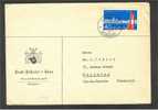 40 CENTIMES KLOTEN ON COMMERCIAL ENELOPE 1953 TO FRANCE - Covers & Documents