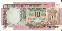 10 Rupees "INDE"   P81   UNC  Ro 38   39 - Indien
