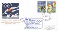 Enveloppe Vol Spécial JAL Tokyo - Barcelone Via Madrid - Jeux Olympiques De Barcelone - Japon - Estate 1992: Barcellona