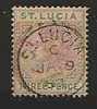 St. LUCIA - VF 1883 Scott # 32a With Clear CDS JA-9-87 - At Back EXPERTIZING -CPP- Blue Cancel - St.Lucie (1979-...)