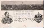 Ger413 /DEUTSCHES REICH -   Manöverpost Rothenburg O.L. – 1904 – Stadtsiluhette/Kaiser/Rei Chsadler - Feldpost (postage Free)