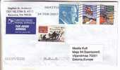 GOOD Postal Cover USA ( Seattle ) To ESTONIA 2007 - Nice Stamped - Civil War ; Kennedy ; Christmas - 3c. 1961-... Briefe U. Dokumente