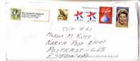 GOOD Postal Cover USA To ESTONIA 2007 - Nice Stamped - Ella Fitzgerald ; Bird ; Love ; Stars - Cartas & Documentos