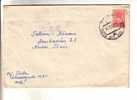 GOOD USSR Postal Cover 1957 With Coat Of Arms Stamp - Cartas & Documentos