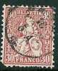 Switzerland - 1862 30c Helvetia (damaged Lower Left Corner). Scott 46. Used - Gebraucht