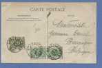 Kaart (met Tram) Verzonden Van VALENCIENNE (France), Getaxeerd (taxe) Met TX3+6 Met Stempel BRACQUEGNIES - Lettres & Documents