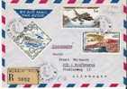 PM011  MONACO - / Luftpost-Einschreiben Nach Kaufbeuren, Deutschland,  – Mit 3 Luftpostmarken – 1964 – Div. Flugzeuge - Lettres & Documents