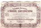 TITRE  .S.F.HOTEL CONTINENTAL - Tourisme