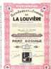 TITRE  .FONDERIES DE LA LOUVIERE - Industrie