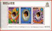 Belize ** Bloc N° 37 - An. De La Princesse De Galles. - Belice (1973-...)