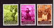 Liechtenstein Mi 411-413  1961 Agriculture - Used Stamps